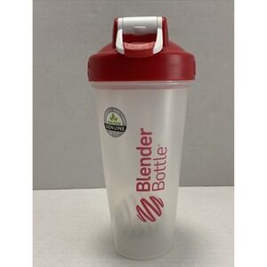 BlenderBottle Classic Red Protein Shaker Bottle 20oz  Loop Top